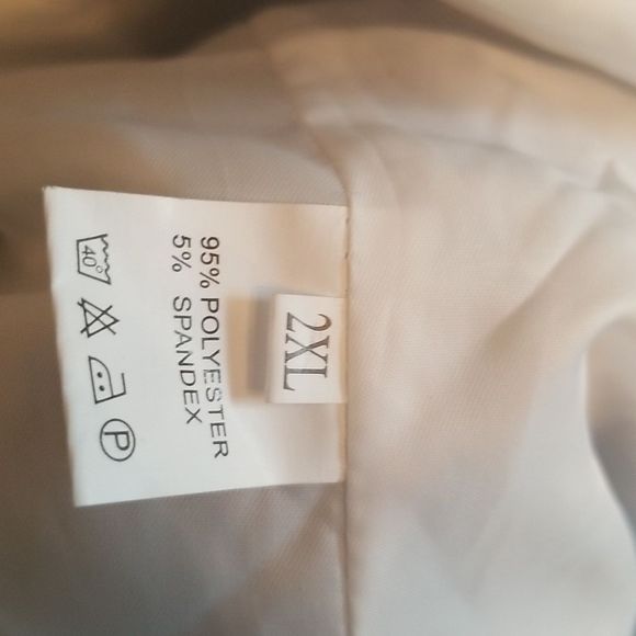 Graphic Print Blazer Preppy Retro Red White & Blue 2 Button Unisex Sz. 2X NWOT - Picture 11 of 13